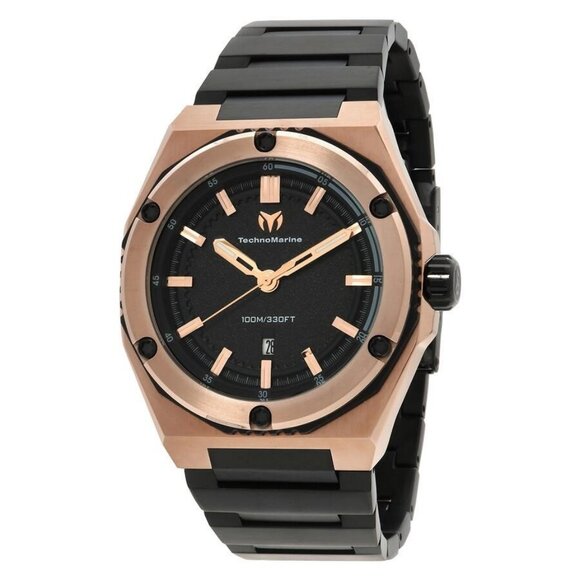 NWT Technomarine Fashion Men's Quartz Plastic and Stainless Steel Authe - Picture 1 of 3